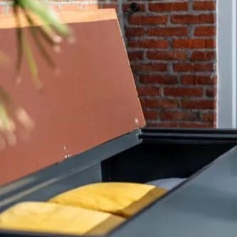 Tuinbank met rugleuning en opbergruimte - Cortenstaal - Afbeelding 25