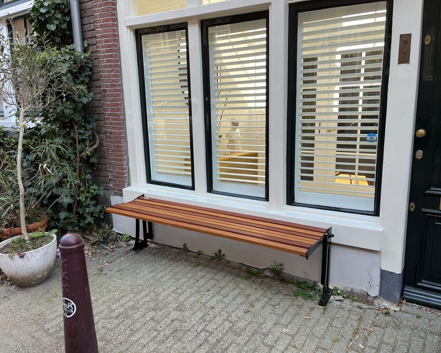 Alternatief beeld van Compacte gevelbank - zonder rugleuning